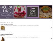 Tablet Screenshot of laughloveandcraft.com